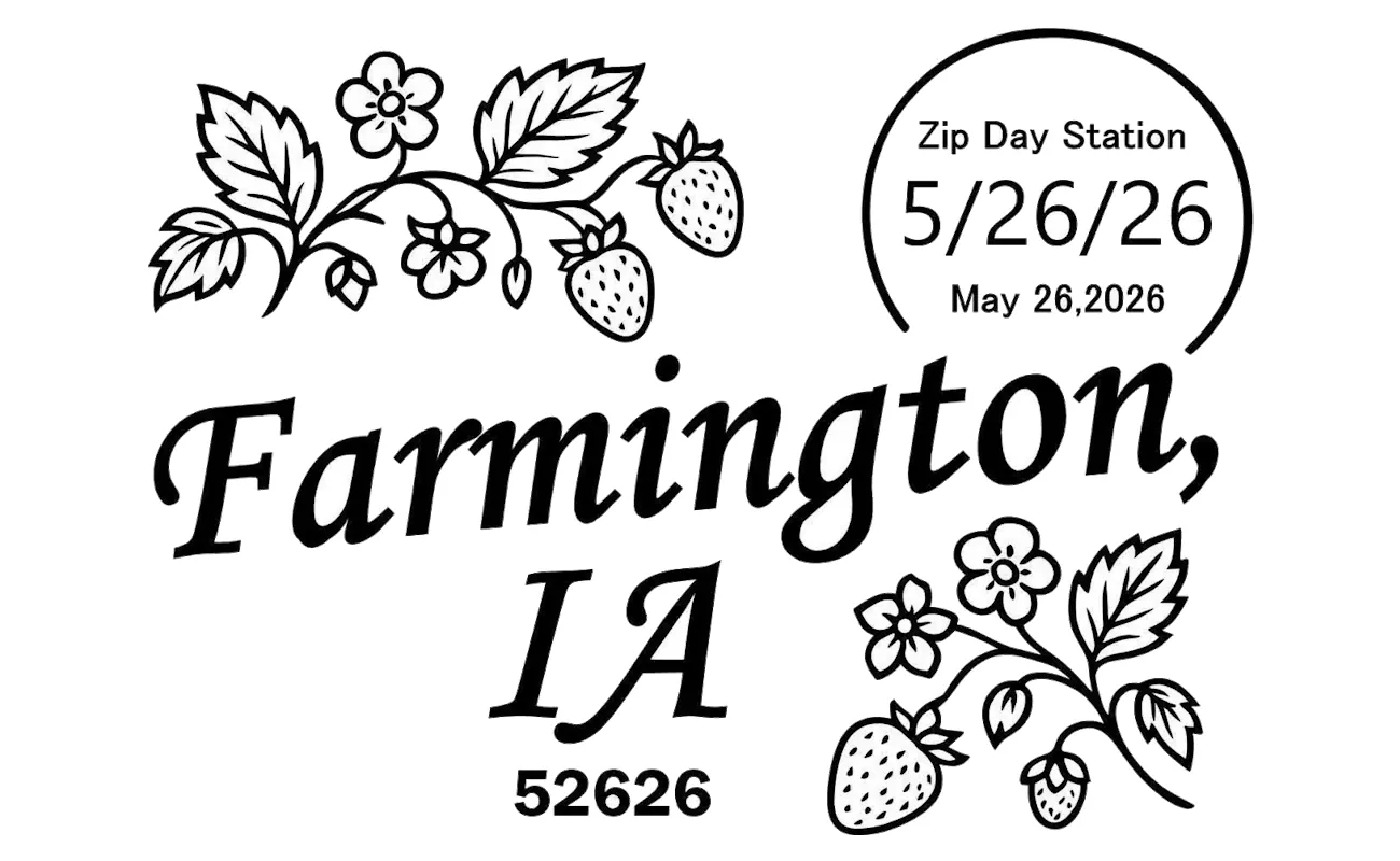 Farmington IA Zip Code Day 2026