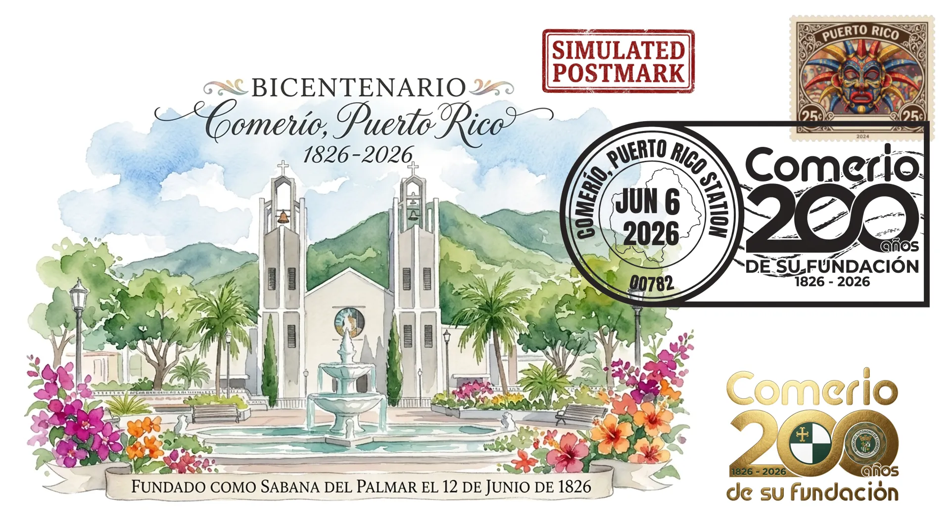 Simulated Postmark View