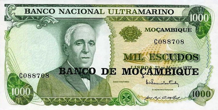 1000 Escudos (Mil Escudos) Front View